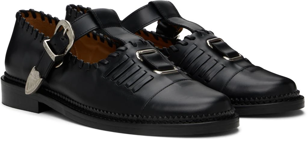 Toga Virilis Black Leather Loafers 4