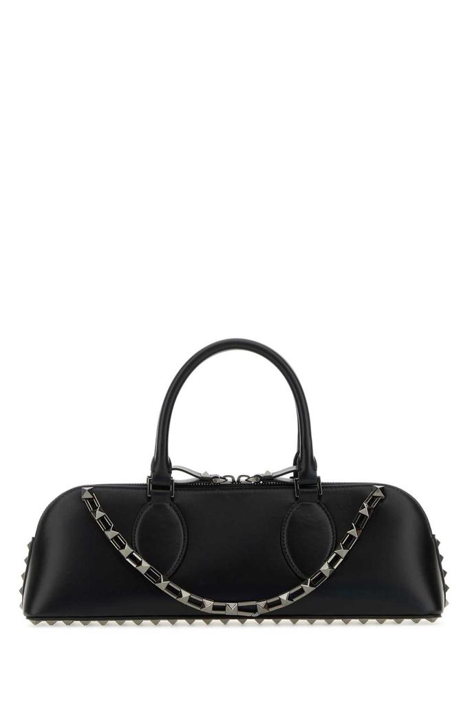 Valentino Black leather Rockstud East-West handbag - Tote
