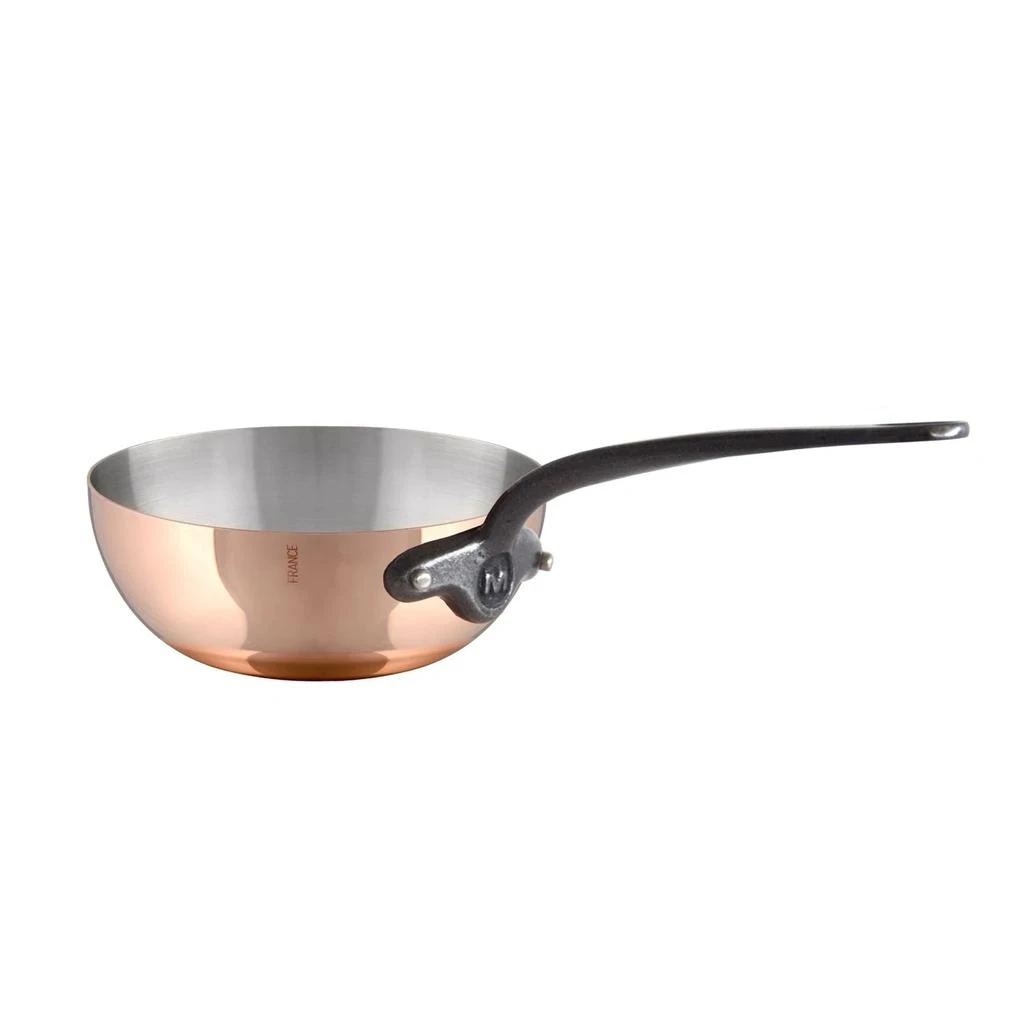 Mauviel M'150 Ci Curved Splayed Saute Pan, 8.3 Inch 1