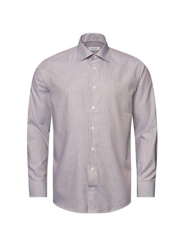 Eton Contemporary-Fit Micro Houndstooth Shirt