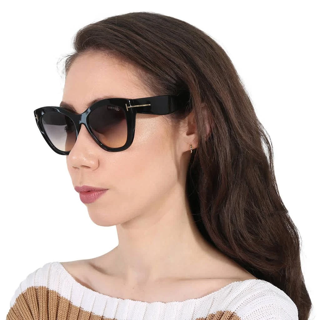 Tom Ford Cara Smoke Gradient Cat Eye Ladies Sunglasses FT0940 01B 56 2