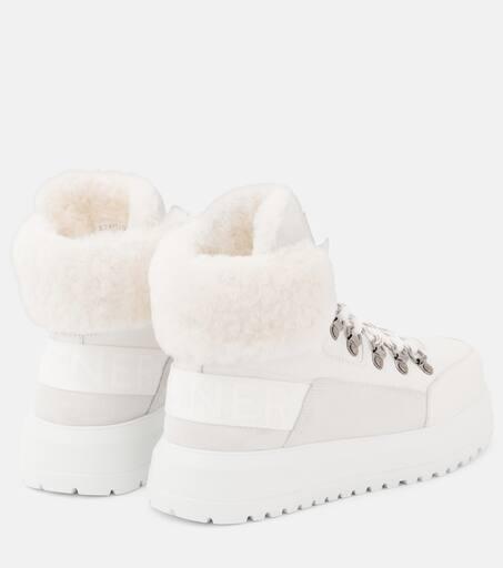 【Bogner】 Shearling-trimmedレザーブーツ Bogner Arosa shearling-trimmed leather boots Bogner