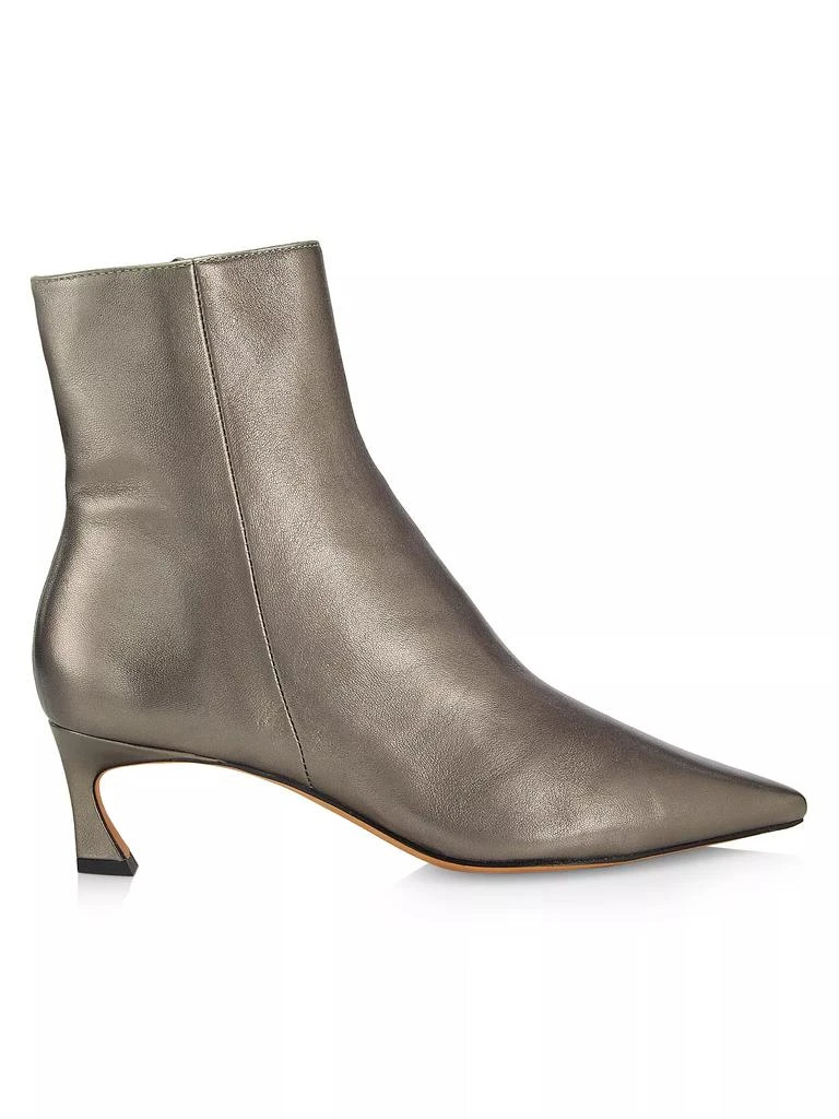 Alexandre Birman Myra 50MM Metallic Leather Ankle Booties 1