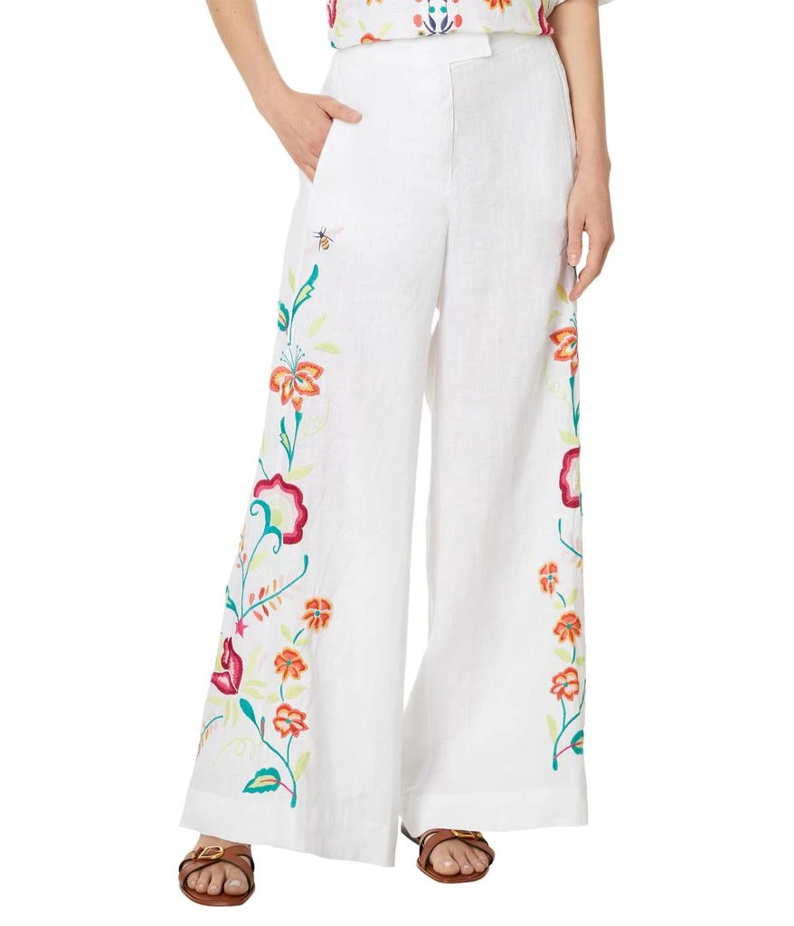 Johnny Was Averi Wide Leg Linen Pant 1