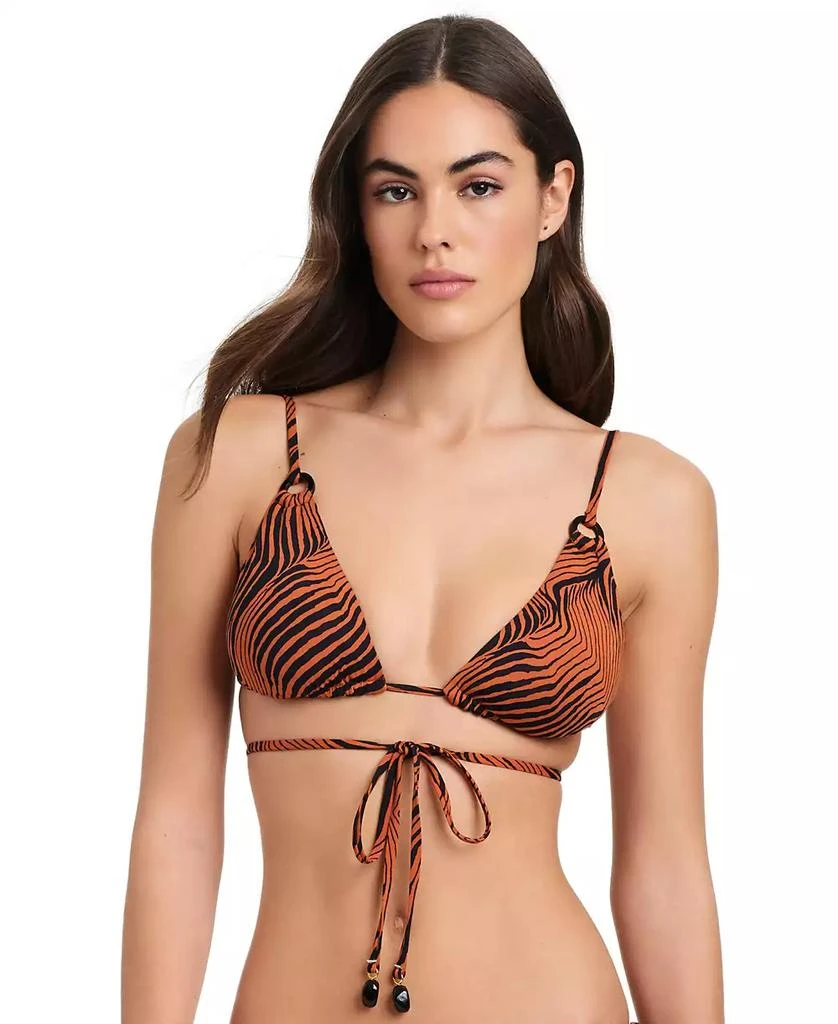 Red Carter Women's Strappy-Back Triangle Bikini Top 1