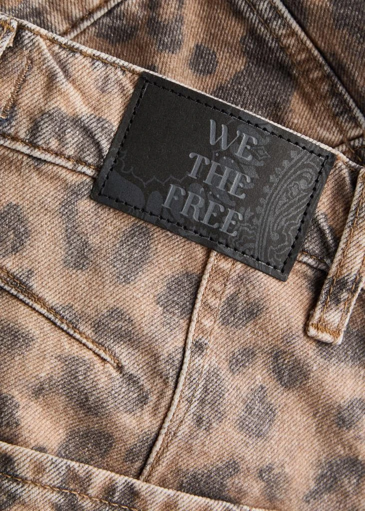 Free People Good Luck leopard-print barrel-leg jeans 5