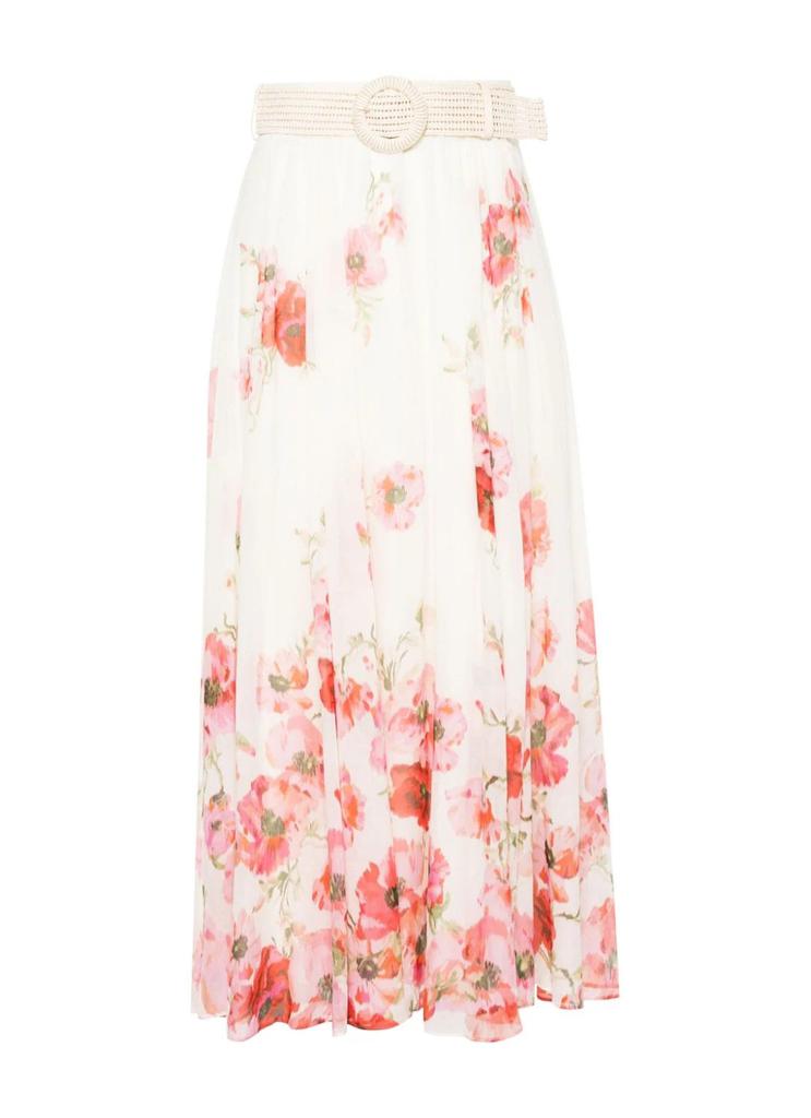 Zimmermann Tallow printed linen maxi skirt - Dresses
