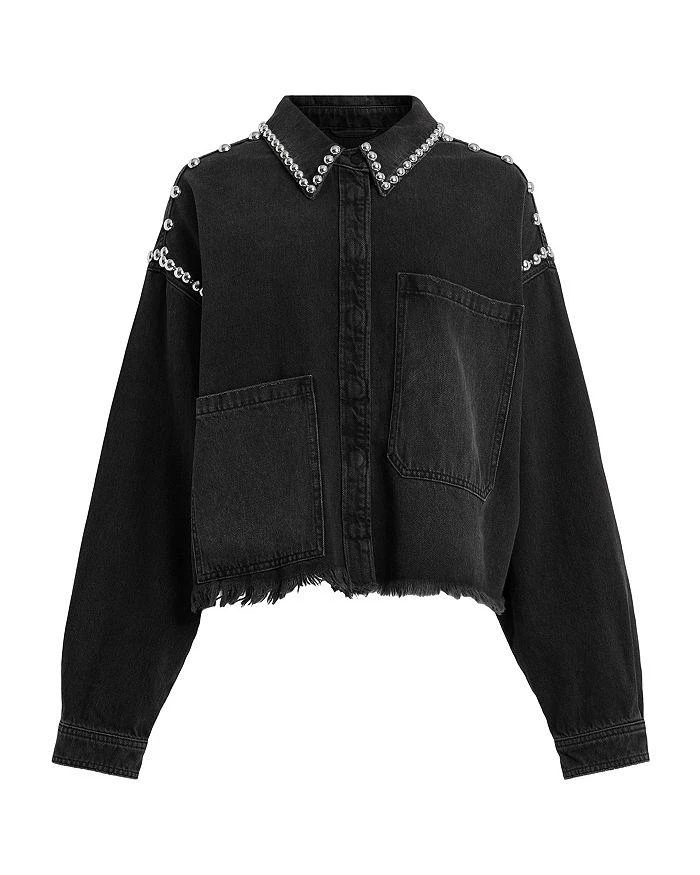 ALL SAINTS Nicky Studded Shirt Jacket 6