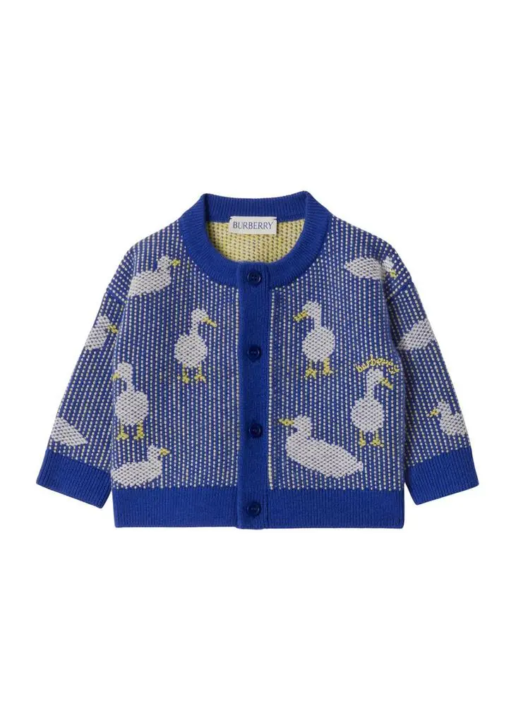 Burberry Duck wool cashmere blend two-piece baby gift set 4