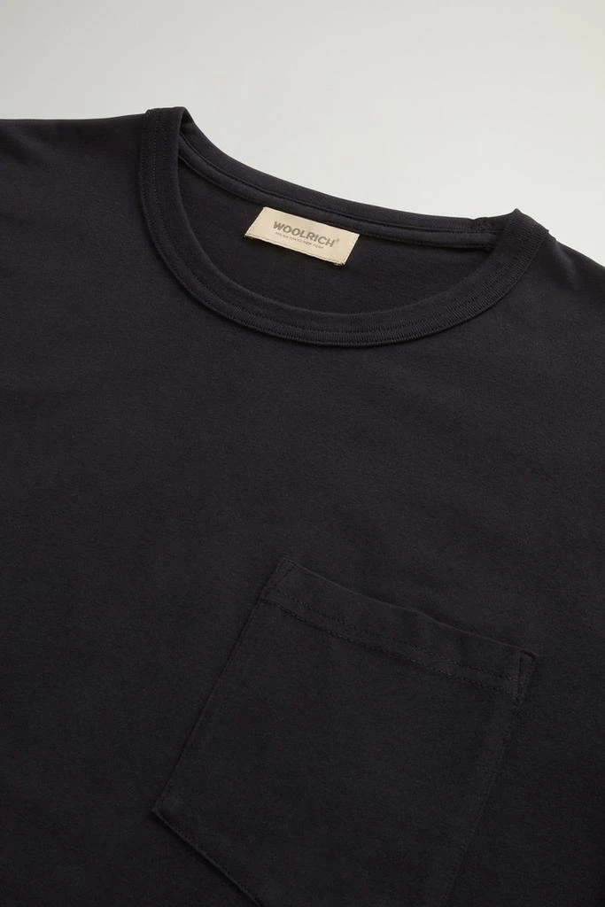 Woolrich Pure Cotton T-Shirt with Pocket - Men - Black 6