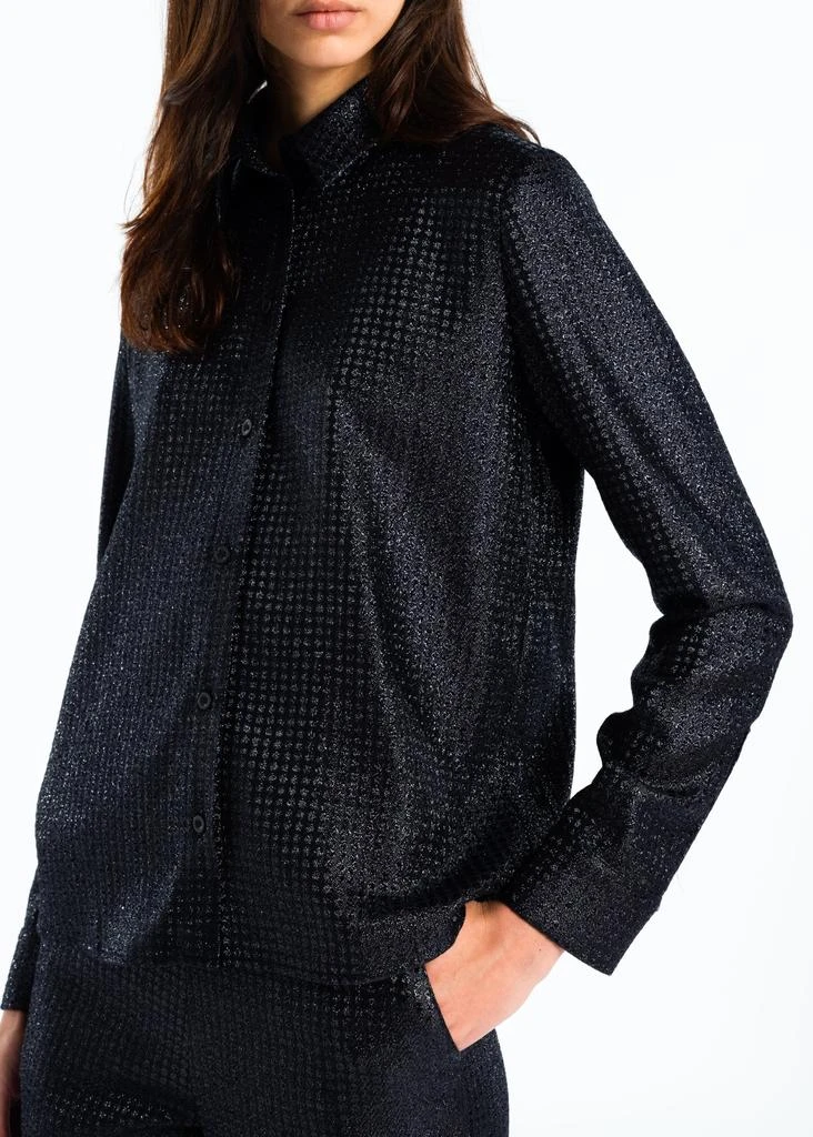 预计3周后发货 Margaux Lonnberg Margaux Lonnberg - Chemise Freya Shiny Navy 1