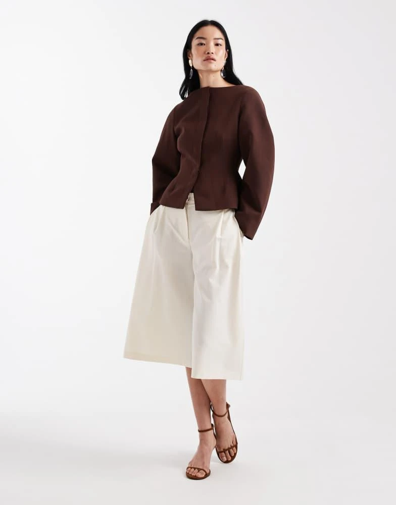 ASOS ASOS DESIGN slash neck blazer 2