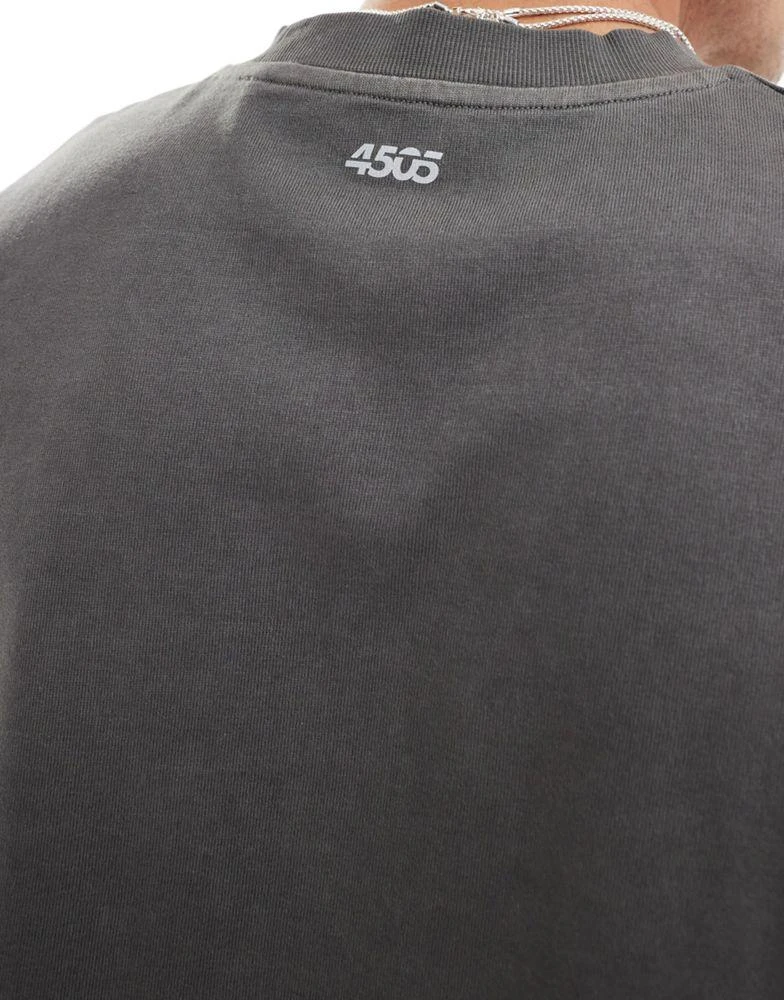 ASOS 4505 Icon heavyweight cotton oversized t-shirt with quick dry finish in black 4