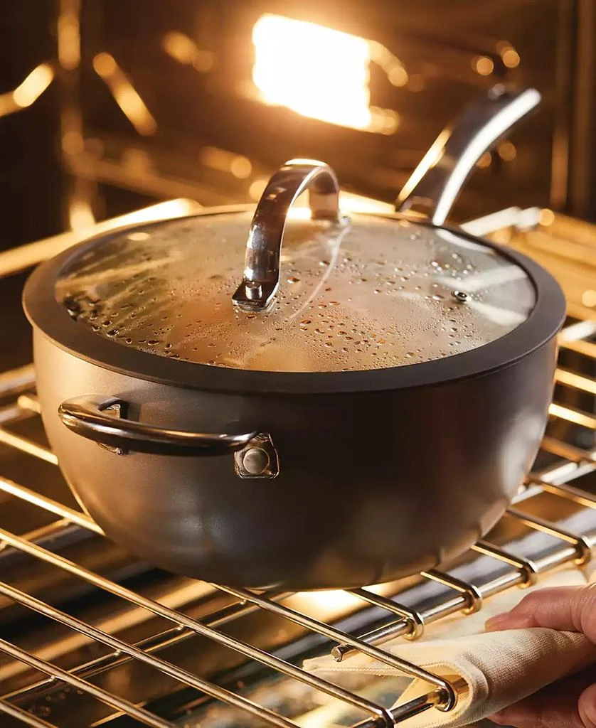 Rachael Ray Cook + Create Hard Anodized Nonstick Saucier with Lid and Helper Handle, 4.5 Quart 4