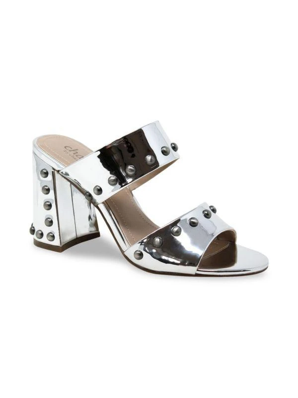 Charles David Roaring Studded Block Heel Sandals 2