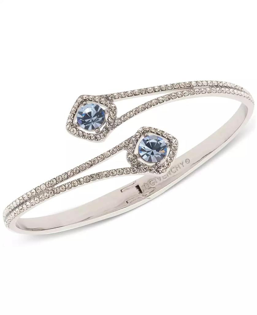 ブレスレット Givenchy Silver Tone Crystal Stone Bangle Bracelet Givenchy Silver Tone Crystal Bangle Bracelet - JEWELRY