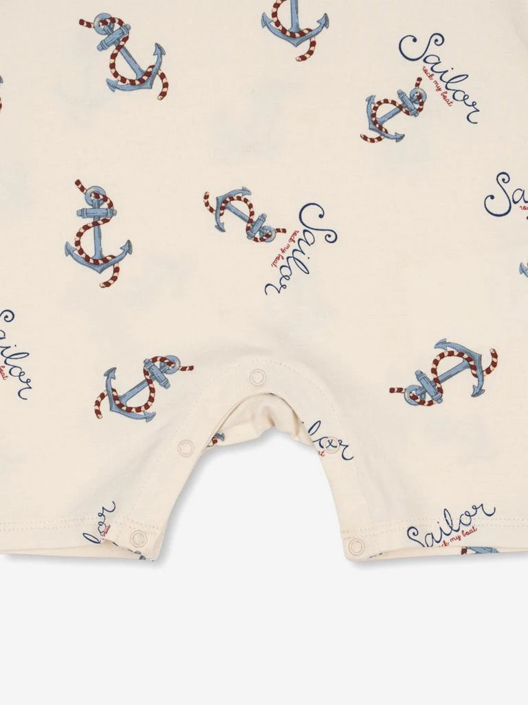 Konges Slojd Baby Boys Rock My Boat Romper in Ivory 4