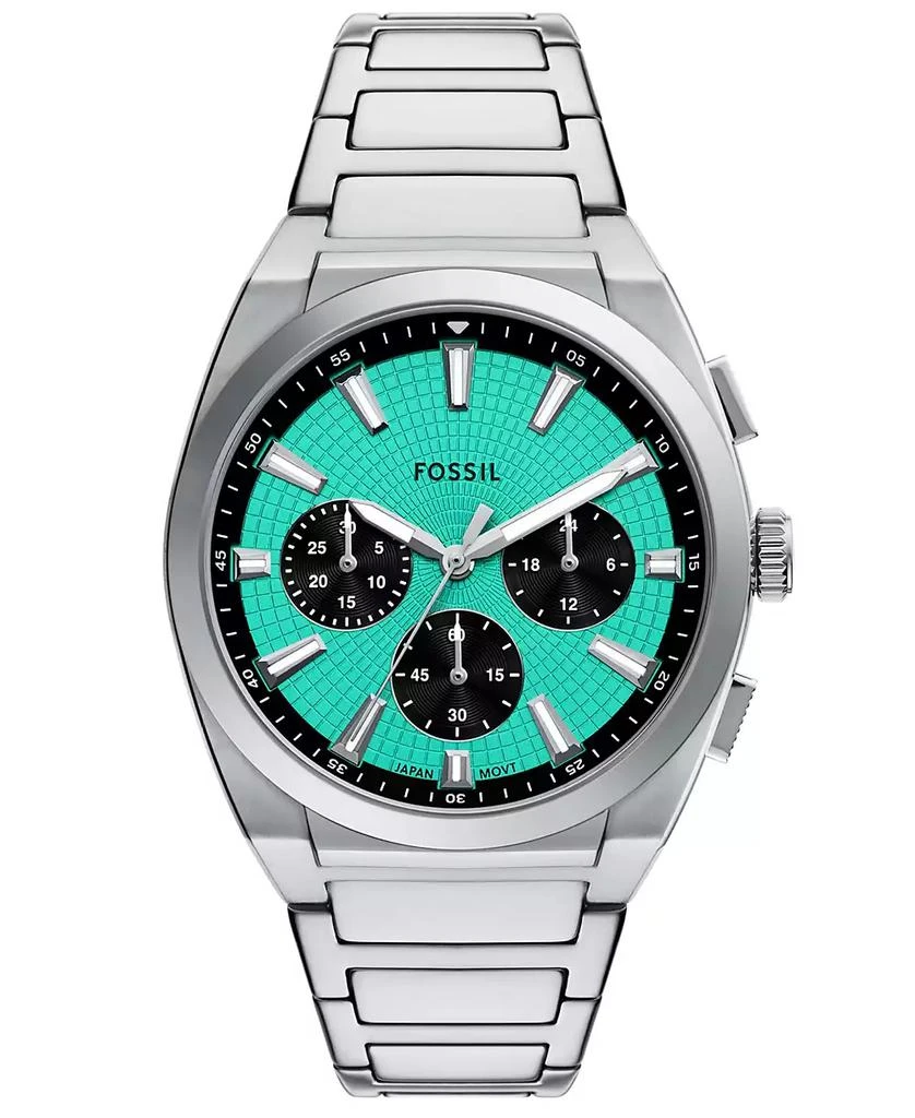 Fossil Men's Everett Chronograph Stainless Steel Watch, 44mm 1