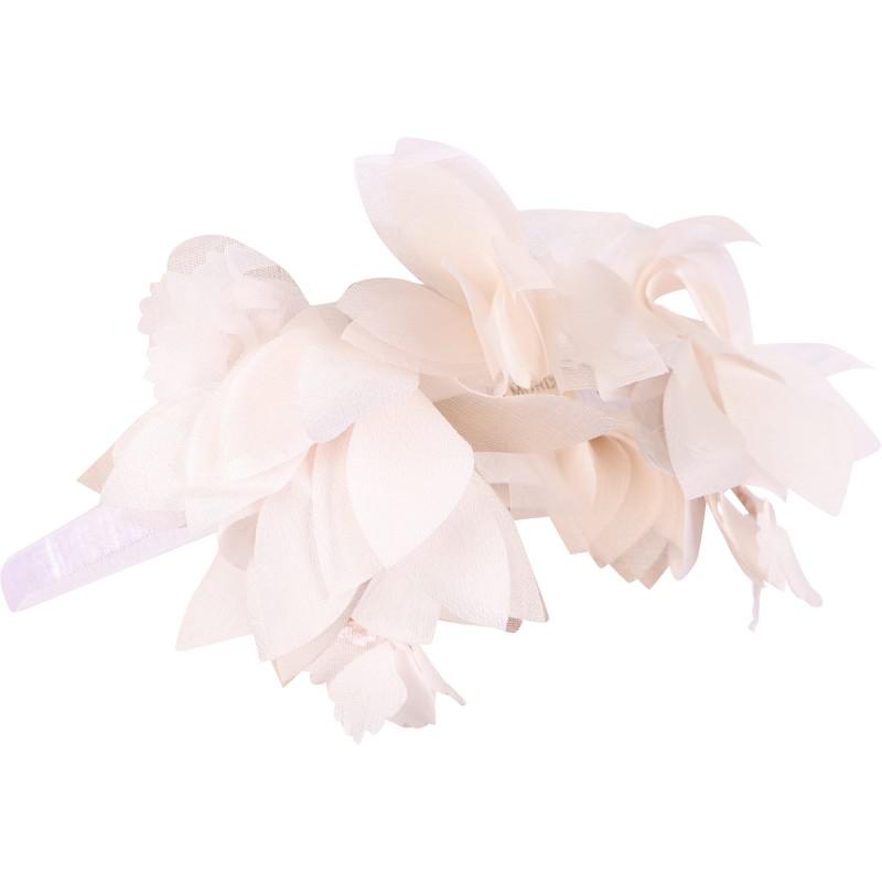 Tutu Du Monde Appliqued flowers headband in porcelain pink