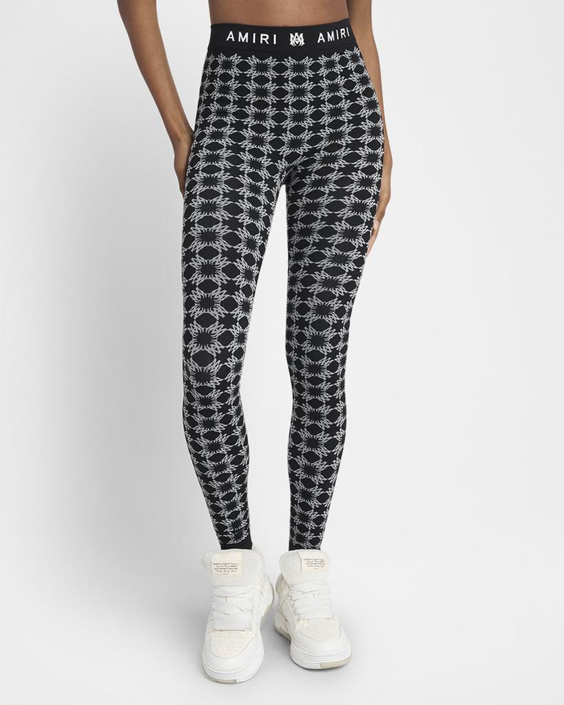 AMIRI MA Quad Logo-Band Seamless Leggings - Pants - Free