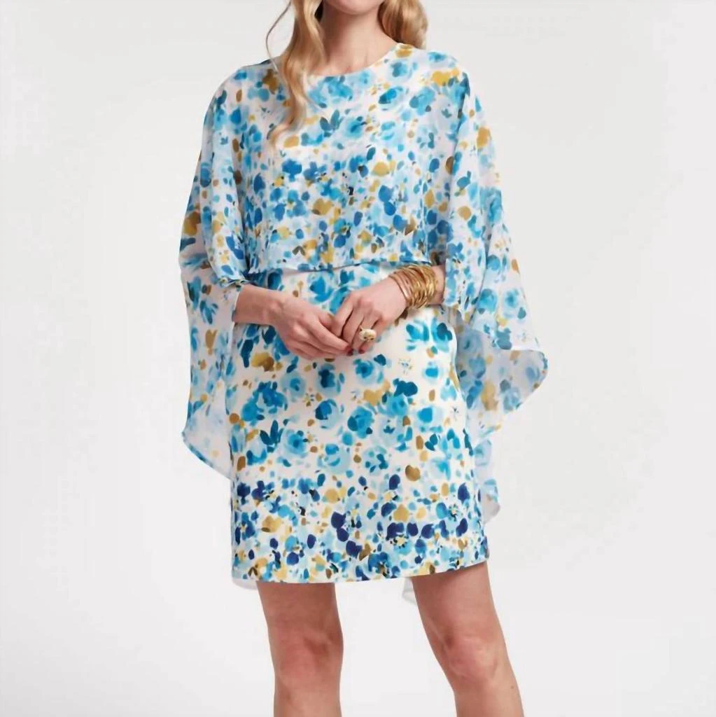 Frances Valentine Frances Valentine - Pocket full of posies Mini Cape Dress 1
