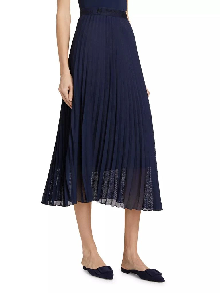 Marella Ortisei Pleated Mesh Midi Skirt 4