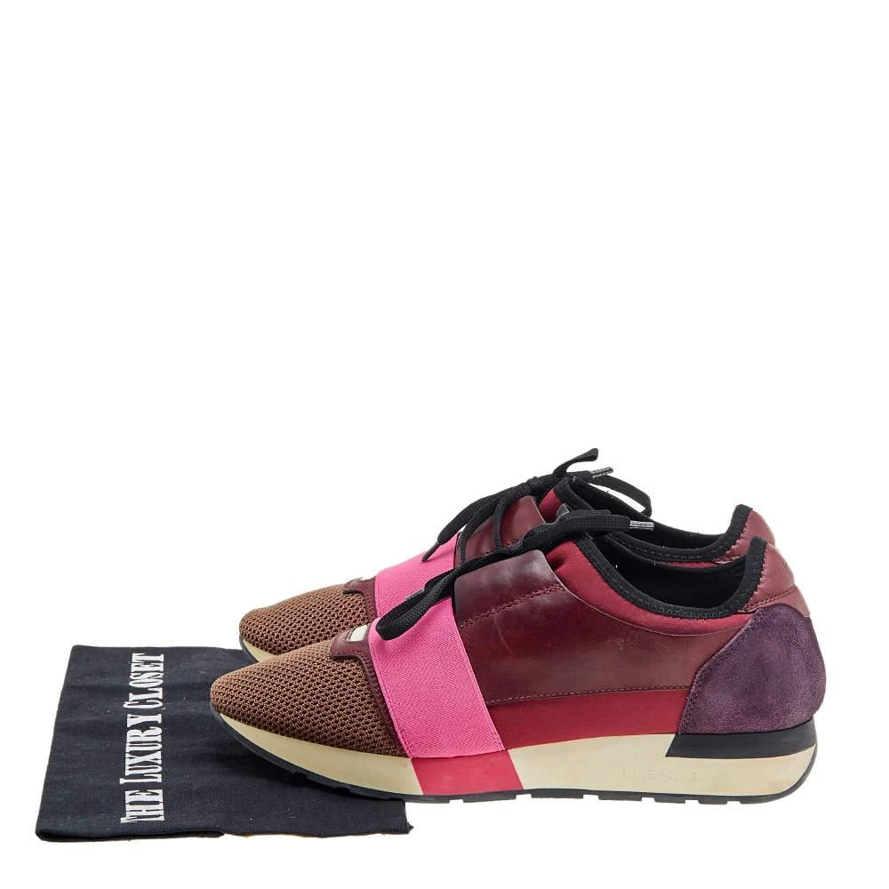 Balenciaga Balenciaga Multicolor Leather And Mesh Race Runner Low Top Sneakers Size 40 9