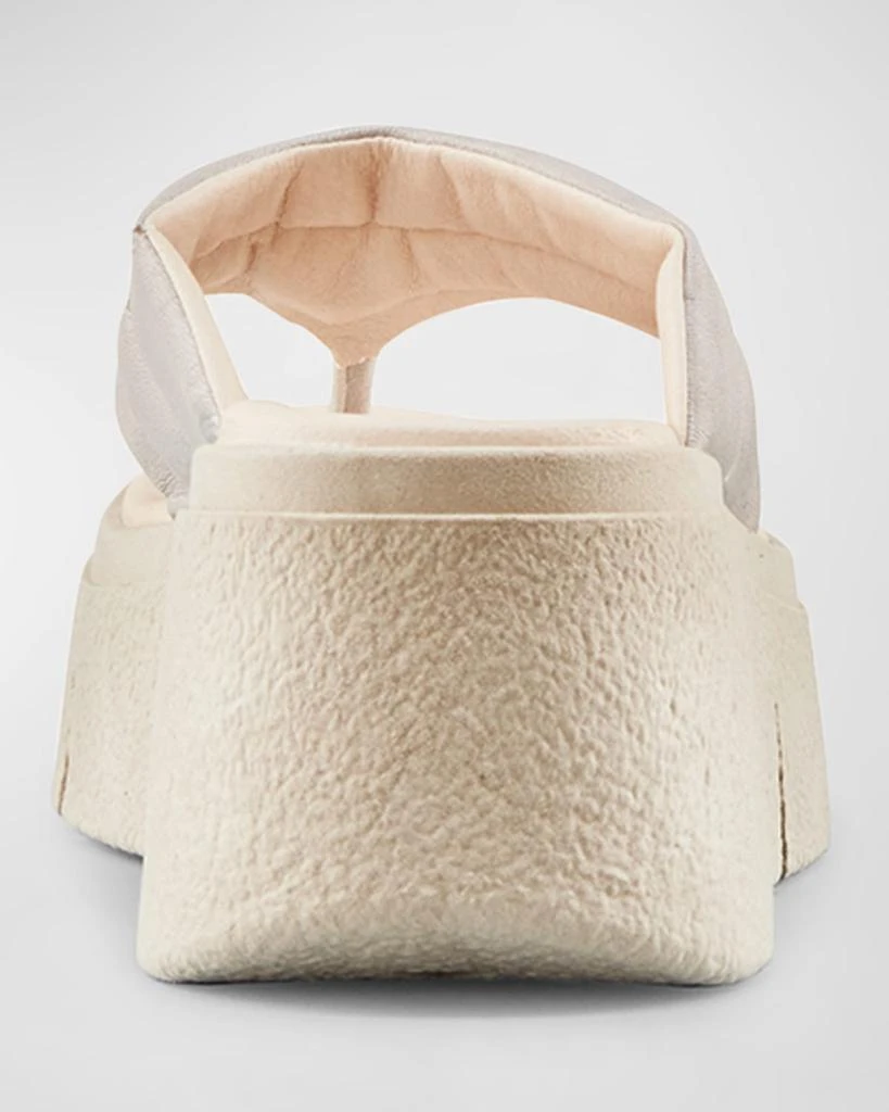 Cougar Abba Leather Thong Wedge Sandals 3