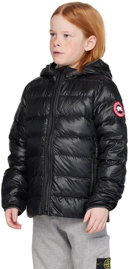 Canada Goose Kids Black Crofton Down Jacket 4