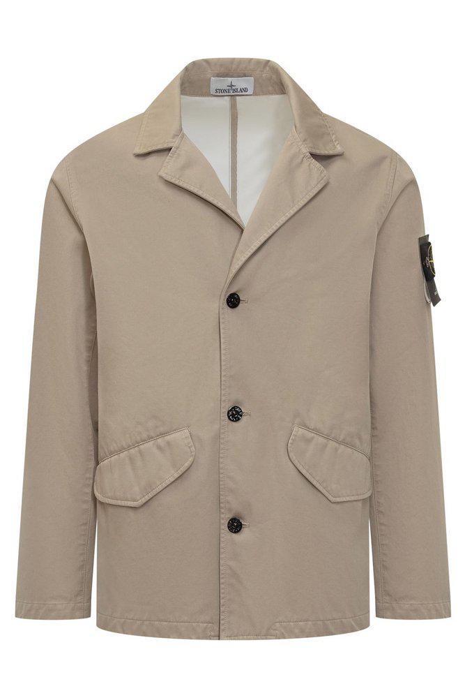 Stone Island Stone Island Raso Gommato 3L Button-Up Jacket