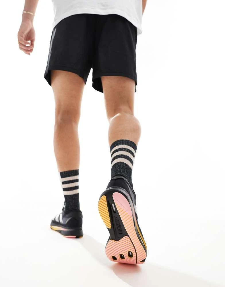 Adidas adidas Running Adizero SL2 trainers in black with orange 5