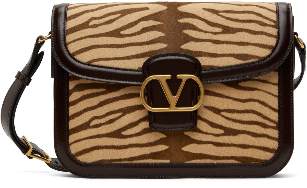 ショルダーバッグ・ポシェット VALENTINO TWO-TONE RAFFIA ROCKSTUD CROSSBODY BAG Valentino Two-tone Raffia Rockstud Crossbody Bag - Crossbody