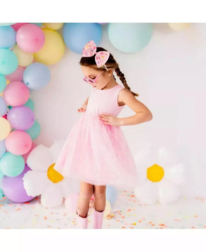 Sweet Wink Girls Birthday Party Tulle Bow Headband 2