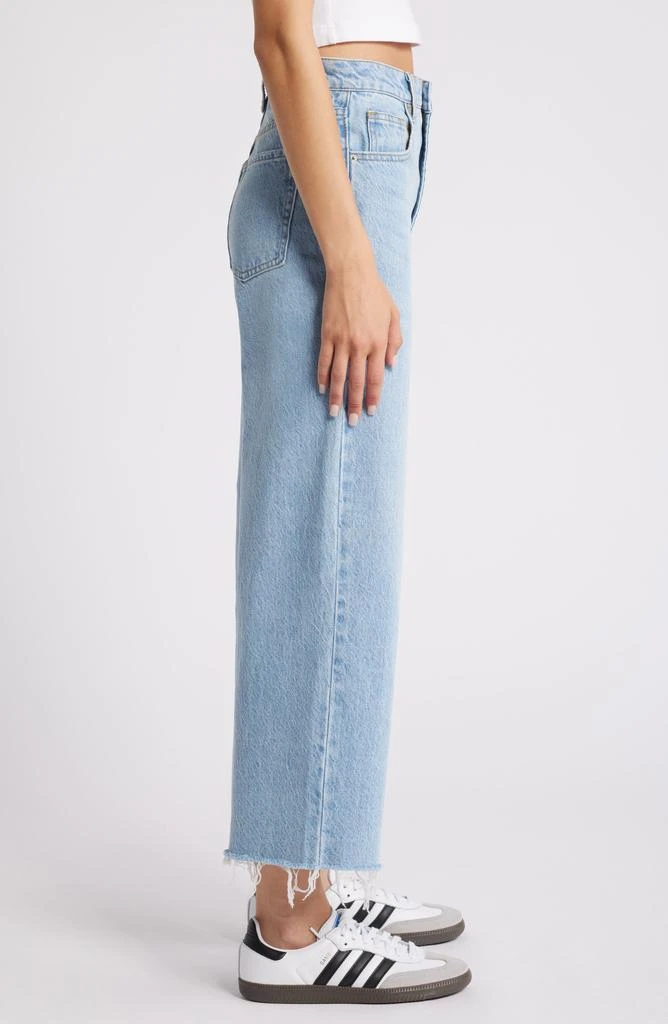 PacSun Raw Hem Crop Wide Leg Jeans 3