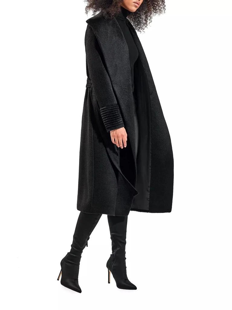 Sentaler Belted Alpaca-Blend Wrap Coat 7