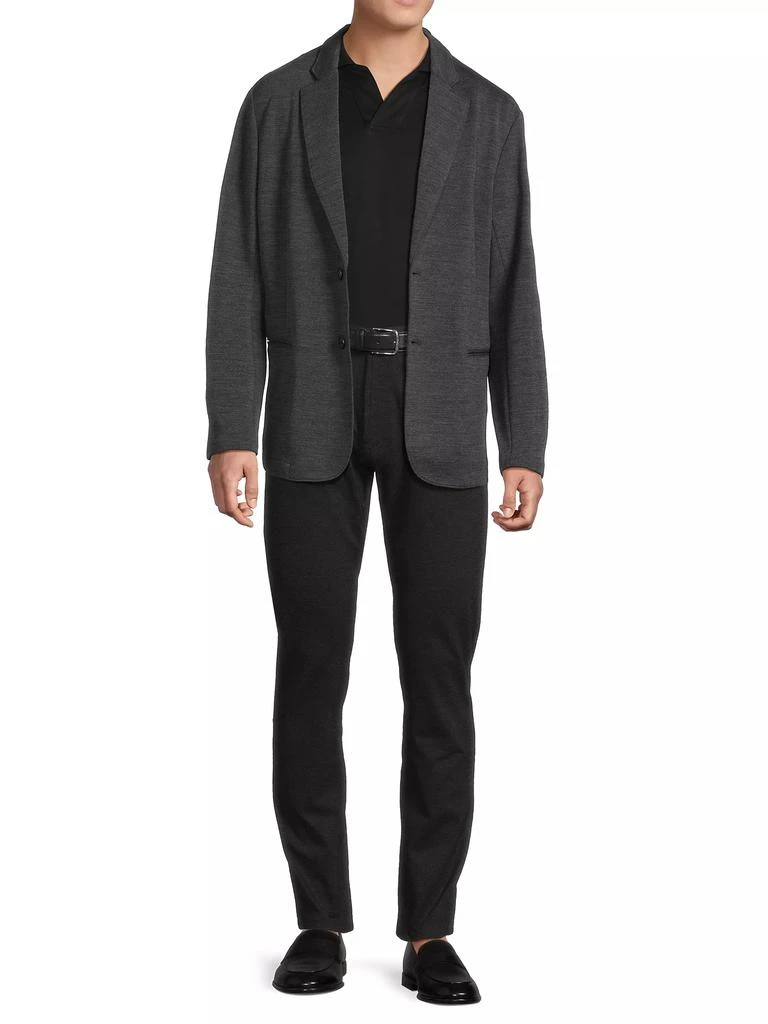 Emporio Armani Virgin Wool-Blend Single-Breasted Jacket 2