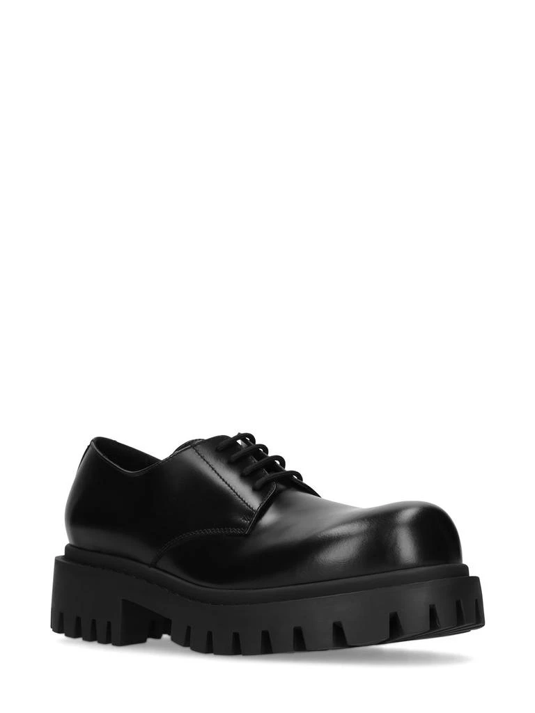 Balenciaga Sergent Leather Derby Lace-up Shoes 2