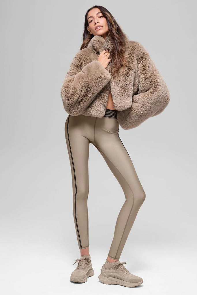 Alo Faux Fur Allure Jacket - Oat 6