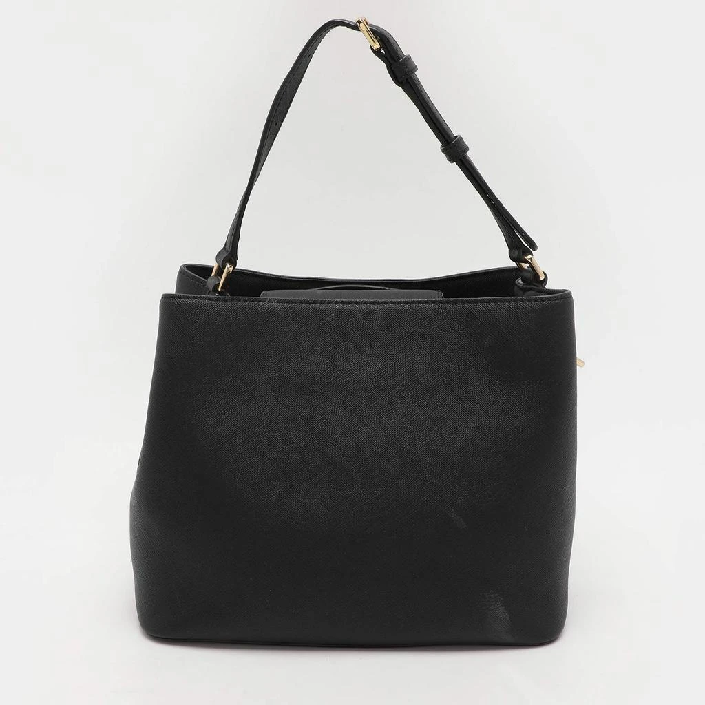 DKNY DKNY Black Saffiano Leather Bryant Park Bucket Bag 4