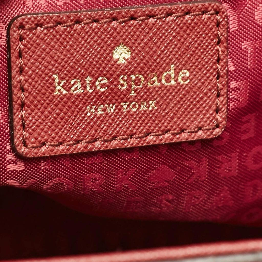 Kate Spade Kate Spade Maroon Leather Way Lilah Top Handle Bag 11