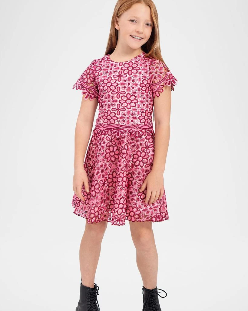 lace up milkmaid dress MILKMAID RUCHED LACE UP DRESS Small main image 1