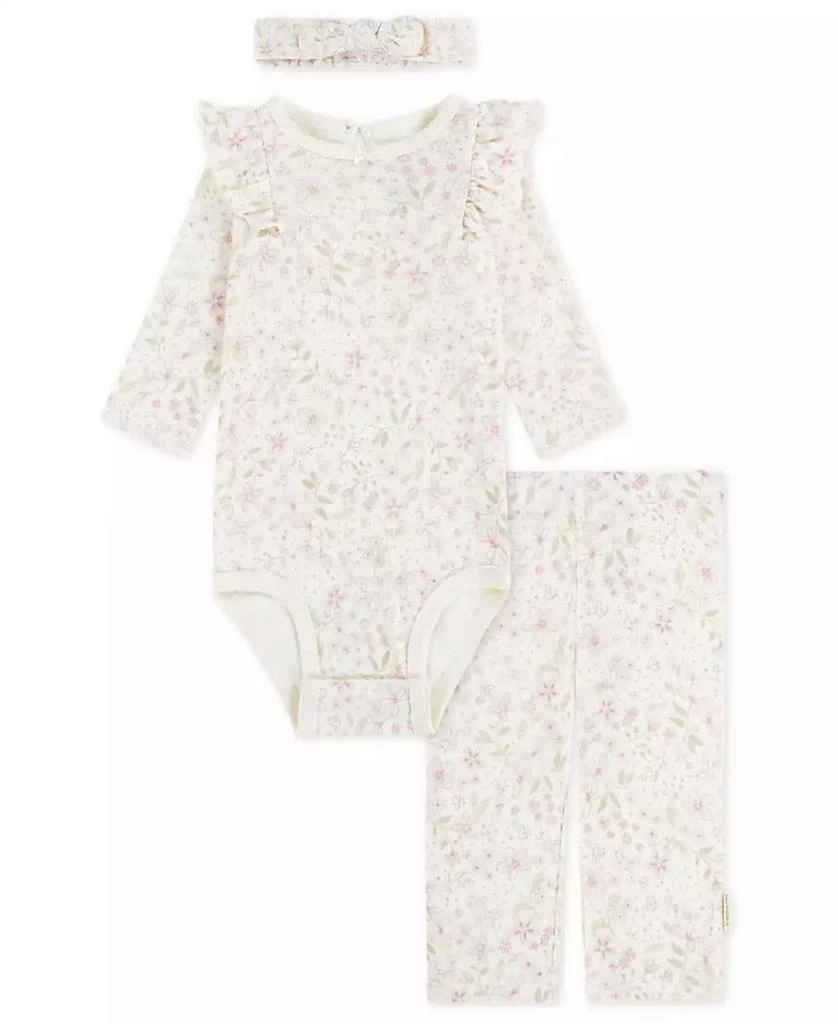 Huggies Babywear Baby Girls Bodysuit, Pants and Hairband, 3-Piece Set