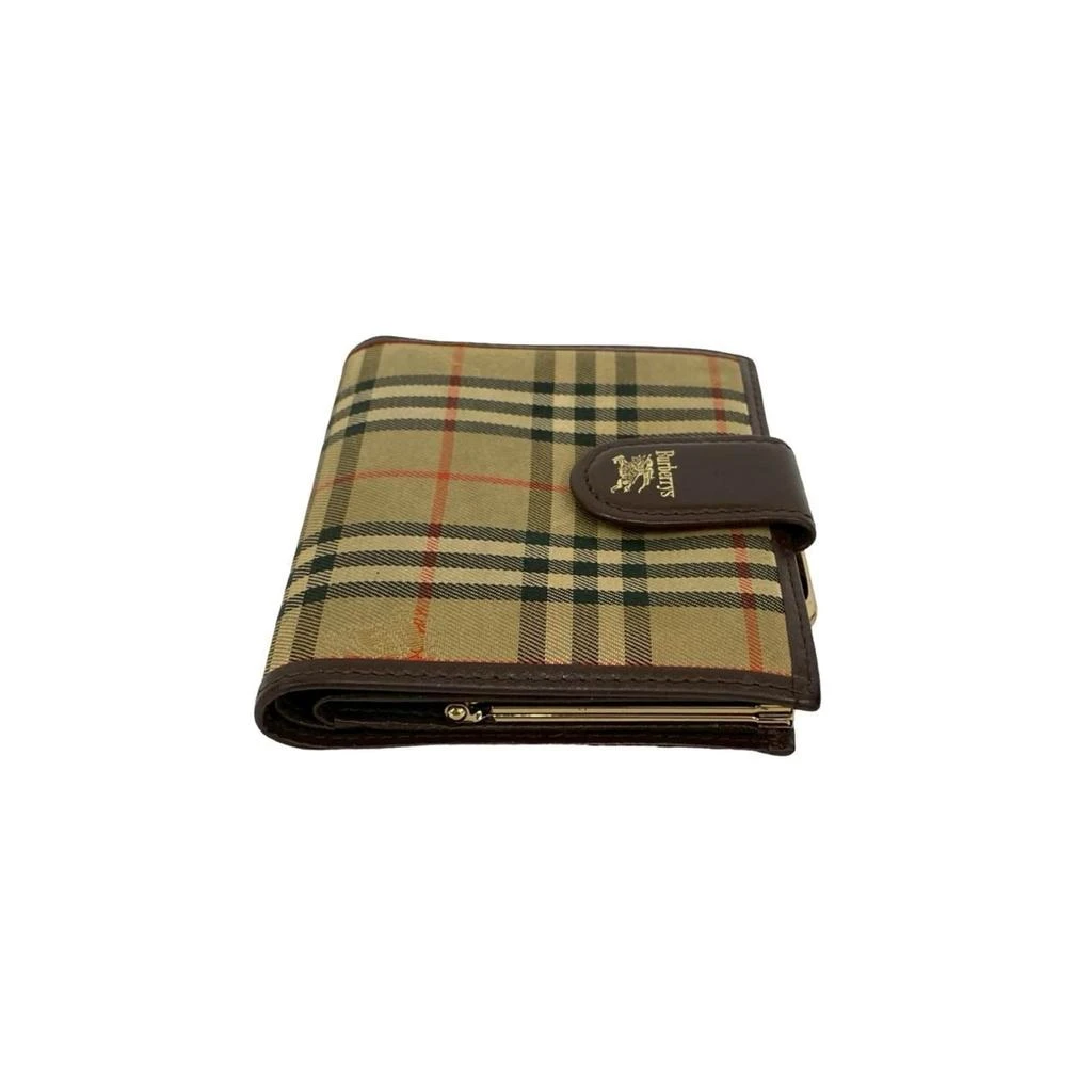 Burberry Leather Canvas Wallet (Bi-Fold) (Pre-Owned) 5