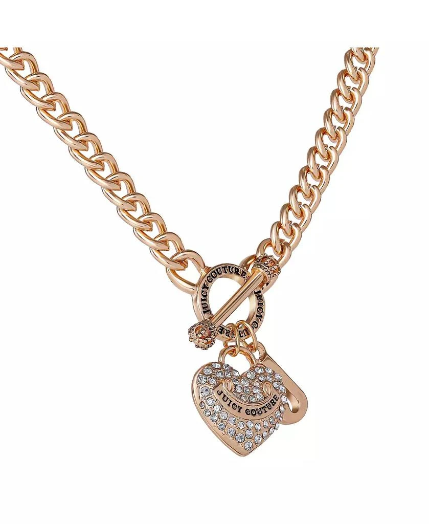Juicy Couture Gold-Tone Heart and Logo Toggle Charm Necklace 8