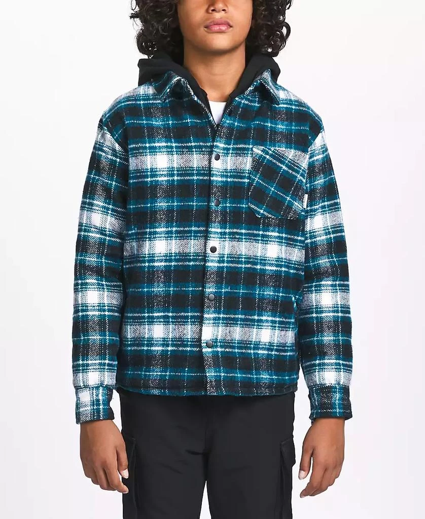 Sovereign Code Big Boys Plaid Hooded Shirt Jacket 1