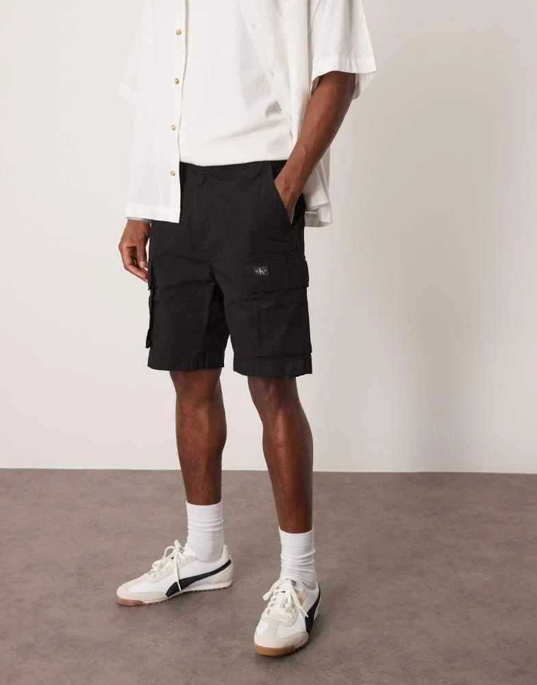 Calvin Klein Calvin Klein Jeans cargo shorts in black 1