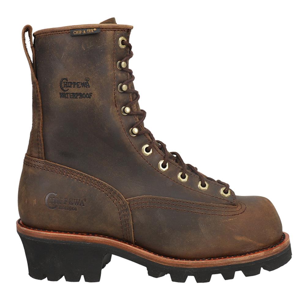 Chippewa Paladin Bay Apache 8 Inch Waterproof Steel Toe Work Boots