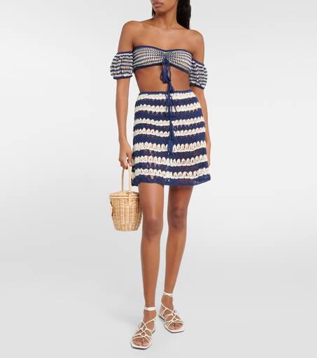 ANNA KOSTUROVA Sunset Leah crochet cotton top