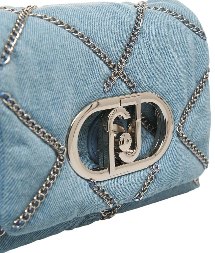 LIU •JO Liu Jo LaPuffy Small Chained Denim Bag 4