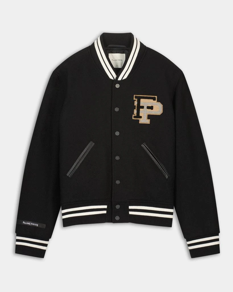 Conventional Varsity Jacket Black / White 5